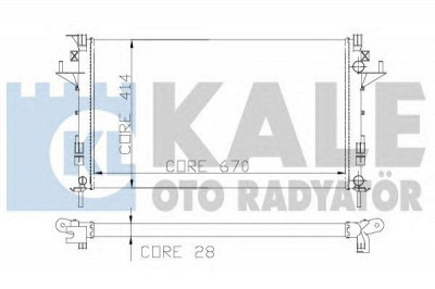 KALE OTO RADYATOR 207300 -  Радиатор, охлаждение двигателя